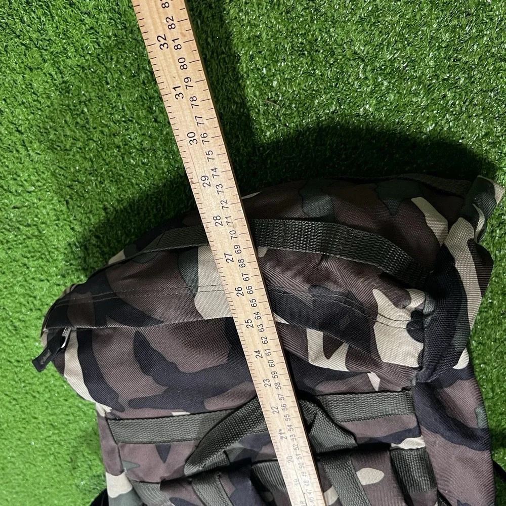 Vintage Camo Backpack Framed Outdoor Hunting Hiking Rucksack Woodland Camoflauge
